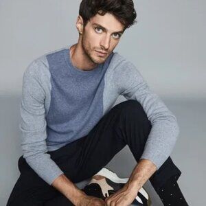 REISS Wool Cashmere Blend Sweater Mens Cassidy Jumper Sweater